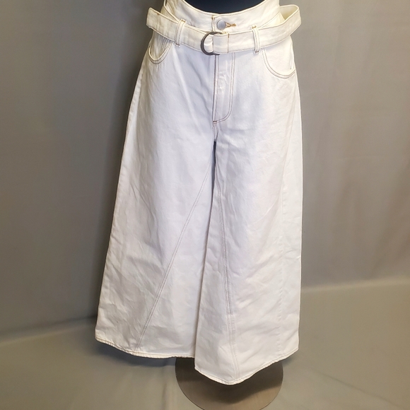 Urban Outfitter Beige Cullote Jeans Extra Wide Leg in size 12 - Picture 4 of 8